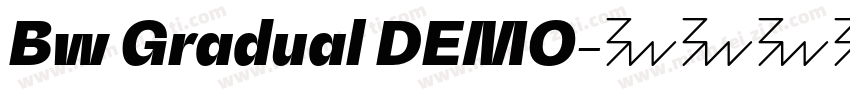 Bw Gradual DEMO字体转换